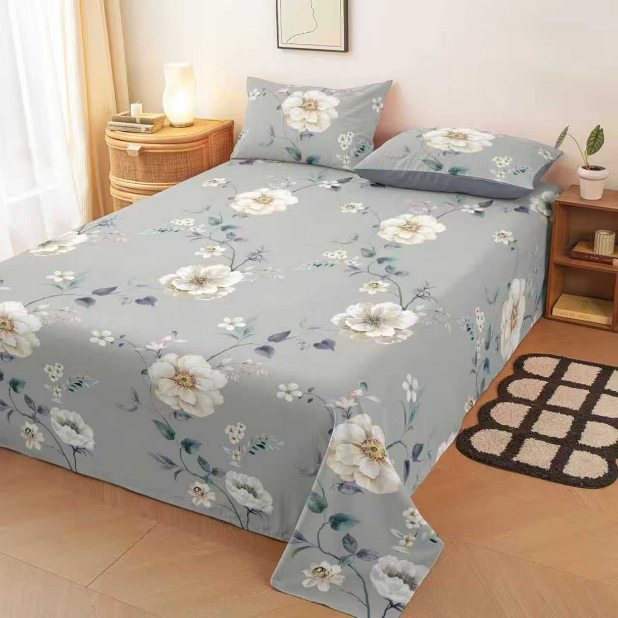 91家纺网 家纺一手货源 找家纺 （总）雨洋家纺 2026新款印花老粗布床单系列