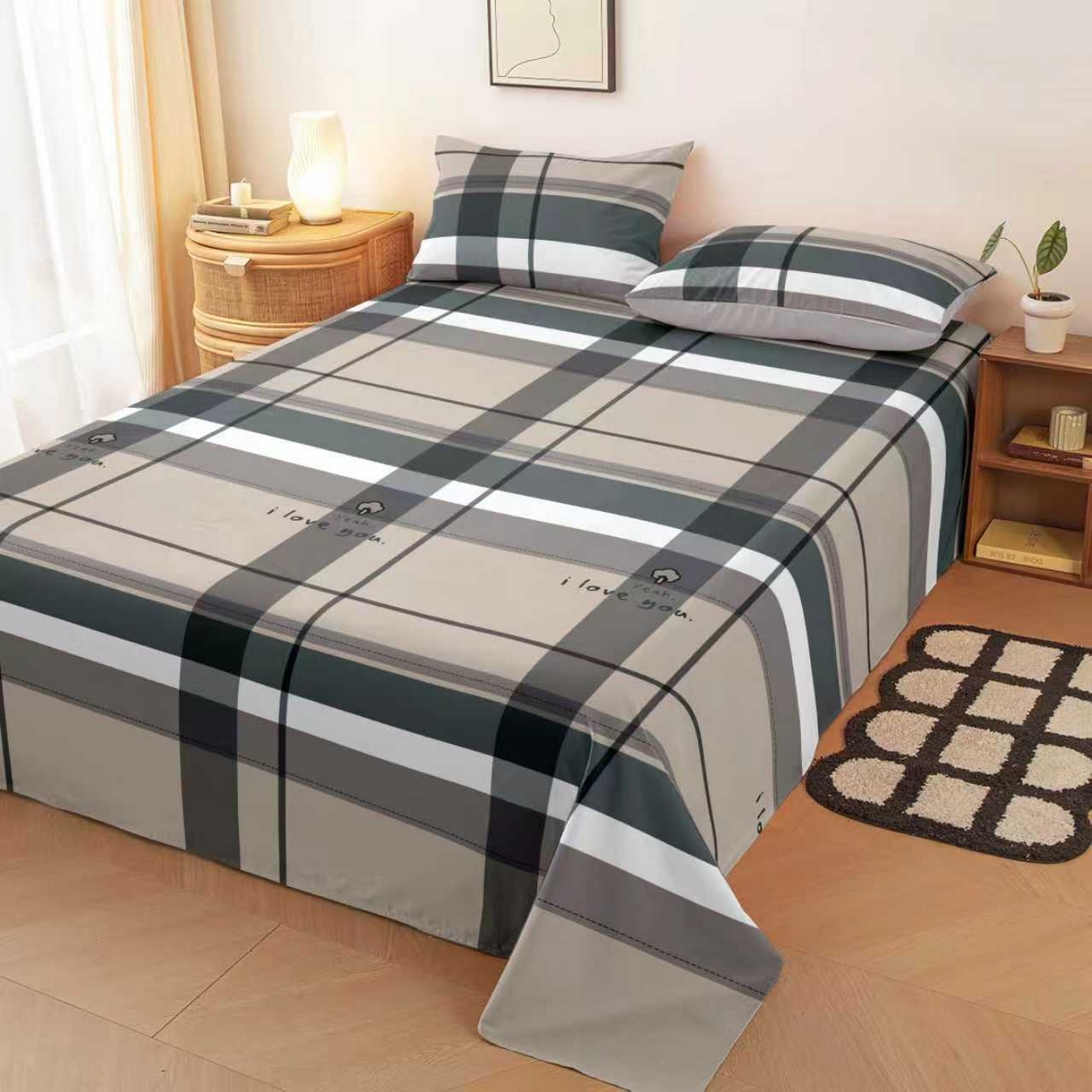 91家纺网 家纺一手货源 找家纺 （总）雨洋家纺 2026新款印花老粗布床单系列