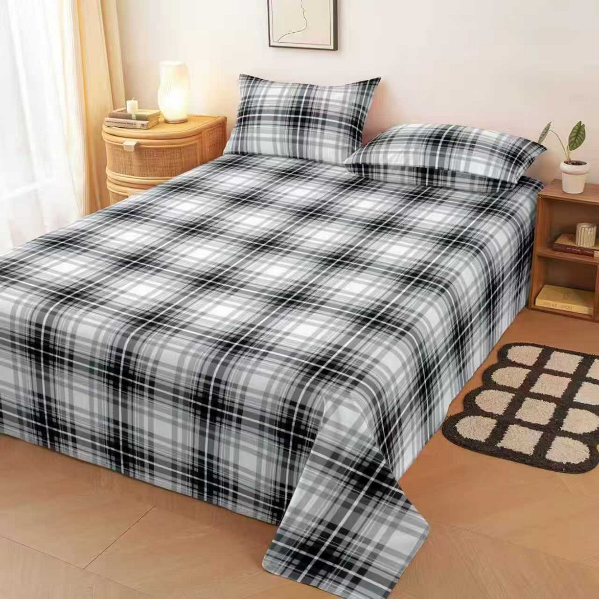 91家纺网 家纺一手货源 找家纺 （总）雨洋家纺 2026新款印花老粗布床单系列