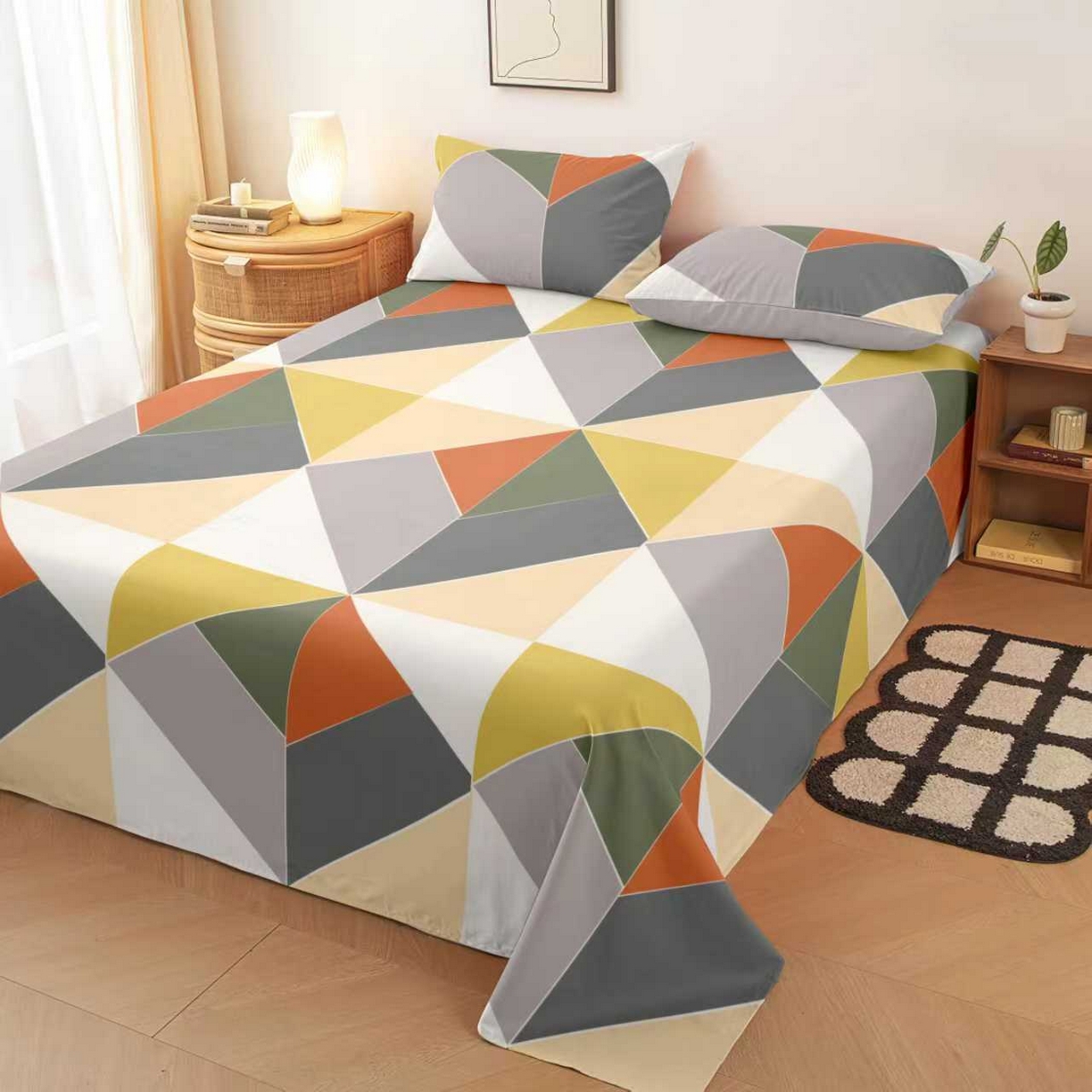 雨洋家纺 2026新款印花老粗布床单系列 魔法空间