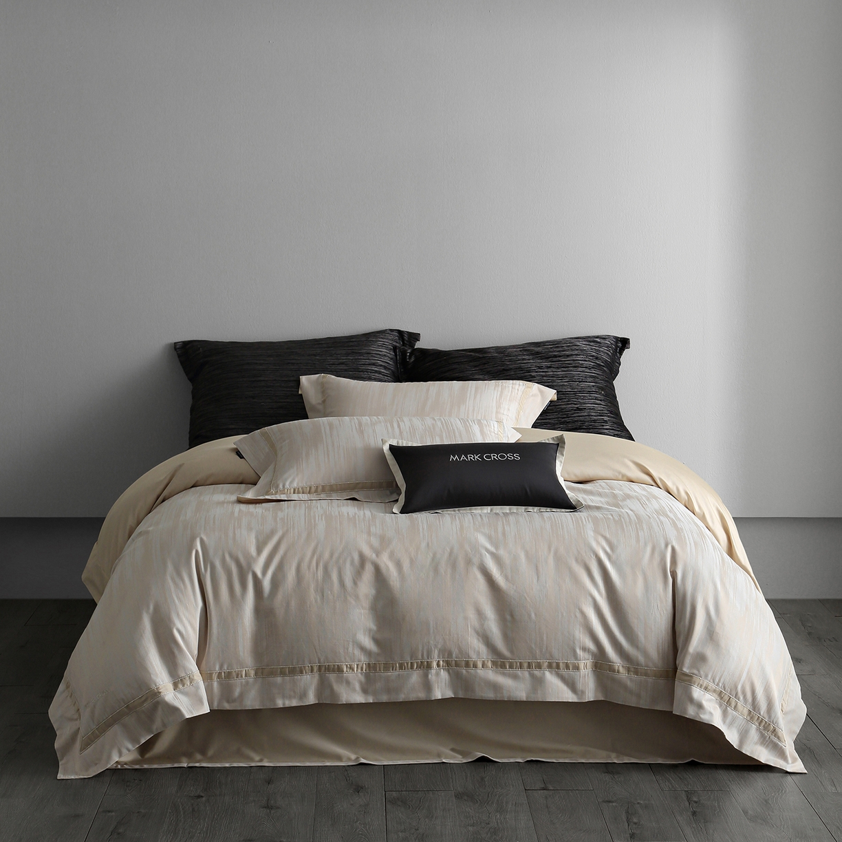 佳汐蓝家纺 2026新款亲肤锦丝棉四件套 斑影入眠