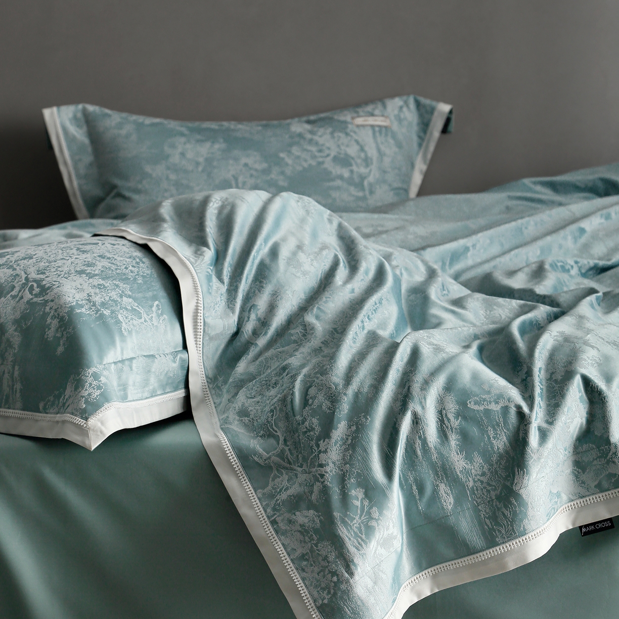 91家纺网 家纺一手货源 找家纺 佳汐蓝家纺 2026新款亲肤锦丝棉四件套 森野栖眠