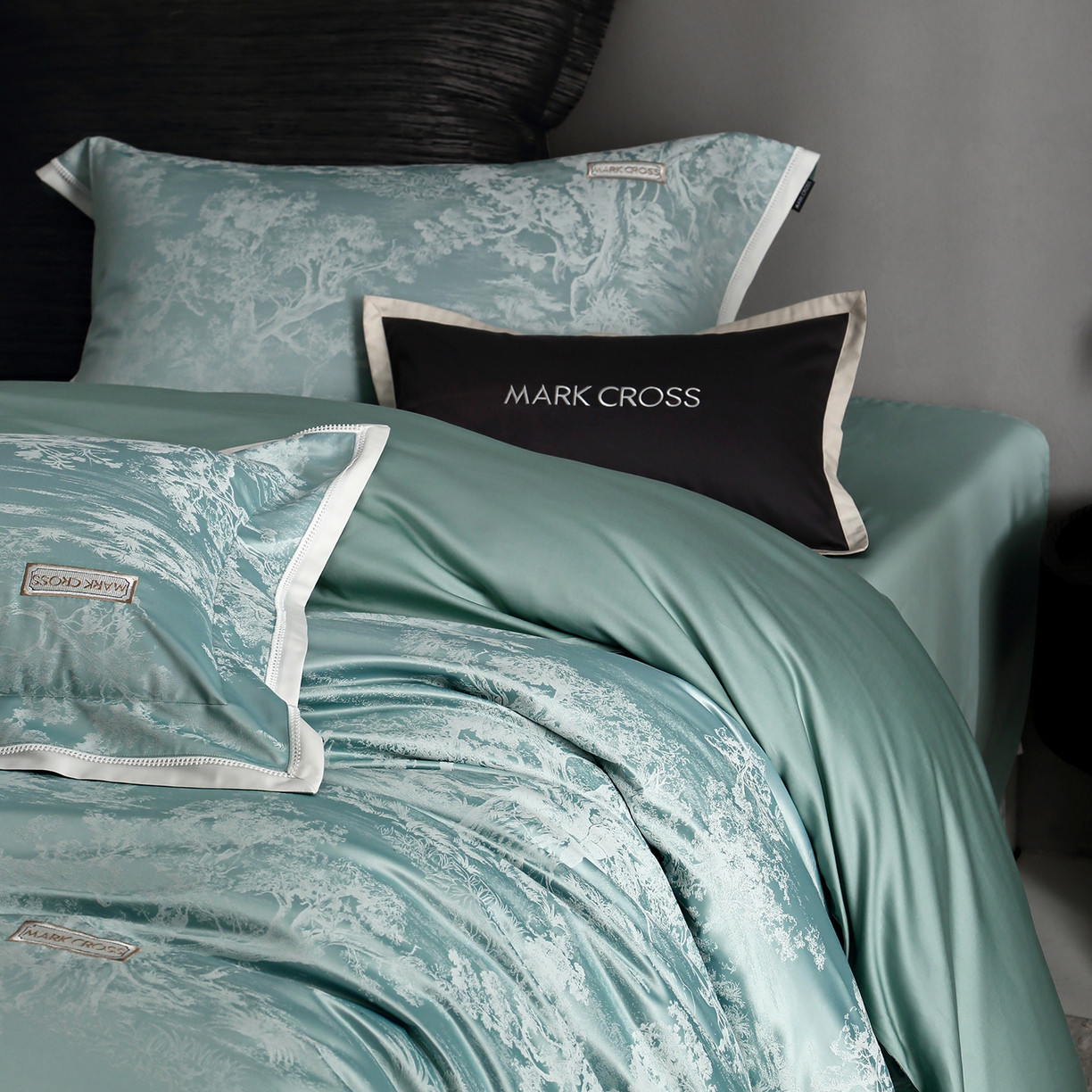 91家纺网 家纺一手货源 找家纺 佳汐蓝家纺 2026新款亲肤锦丝棉四件套 森野栖眠