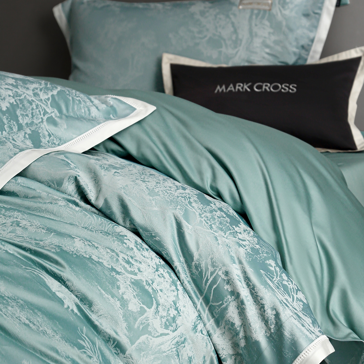 91家纺网 家纺一手货源 找家纺 佳汐蓝家纺 2026新款亲肤锦丝棉四件套 森野栖眠