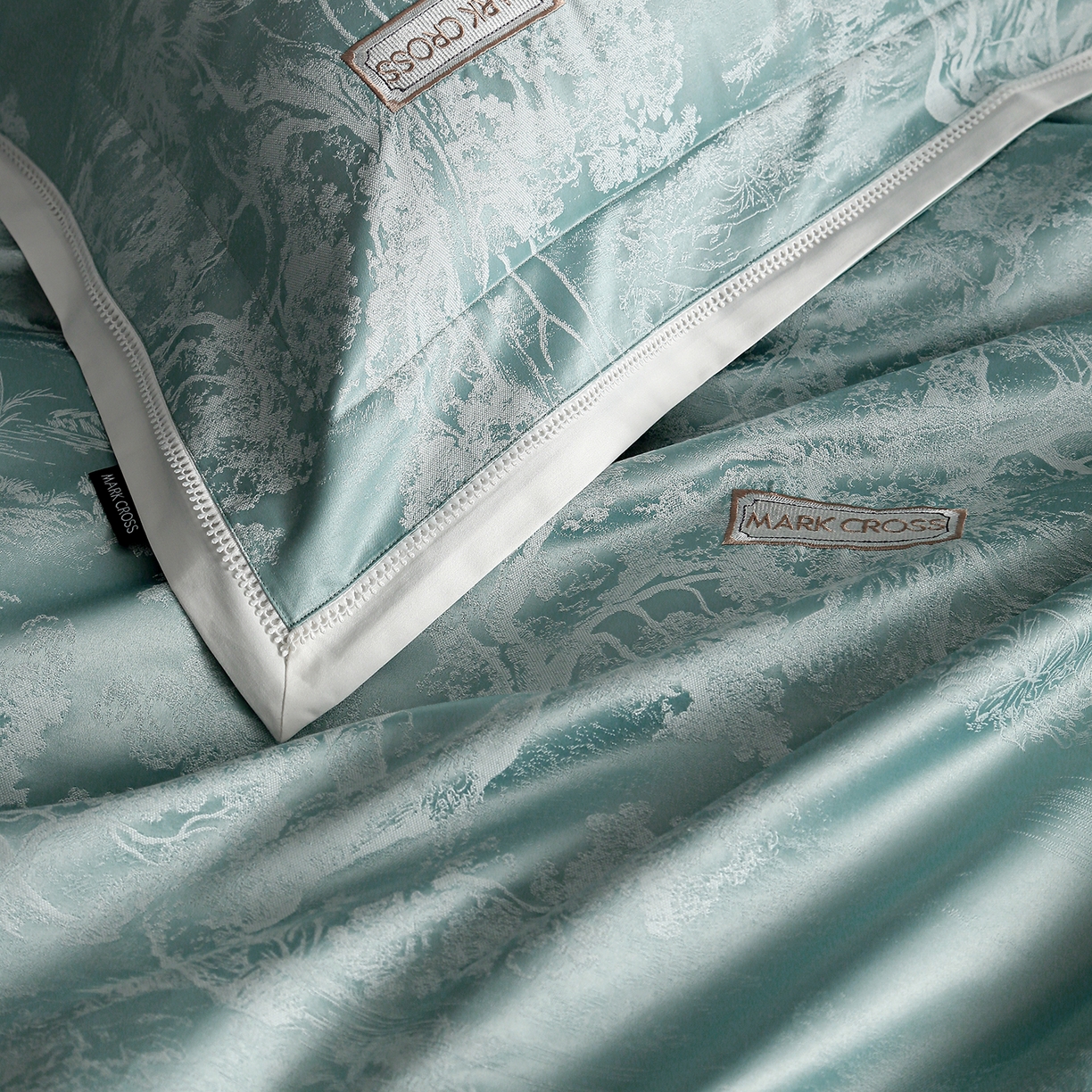 91家纺网 家纺一手货源 找家纺 佳汐蓝家纺 2026新款亲肤锦丝棉四件套 森野栖眠