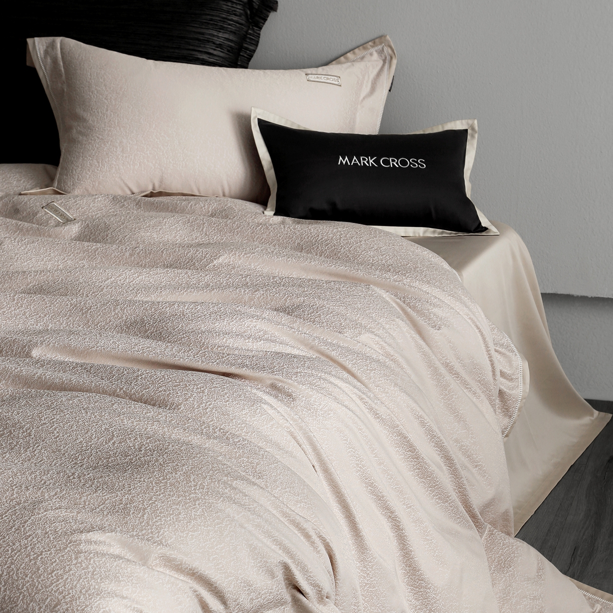 91家纺网 家纺一手货源 找家纺 佳汐蓝家纺 2026新款亲肤锦丝棉四件套 星语纱庭