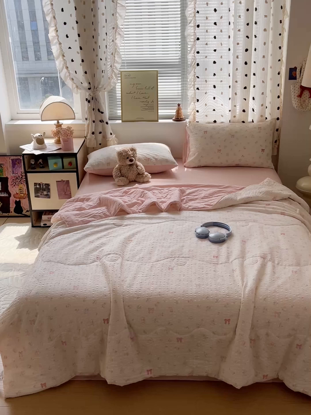 91家纺网 家纺一手货源 找家纺 （总）一比一家纺 2026新款泡芙纱简款夏被四件套