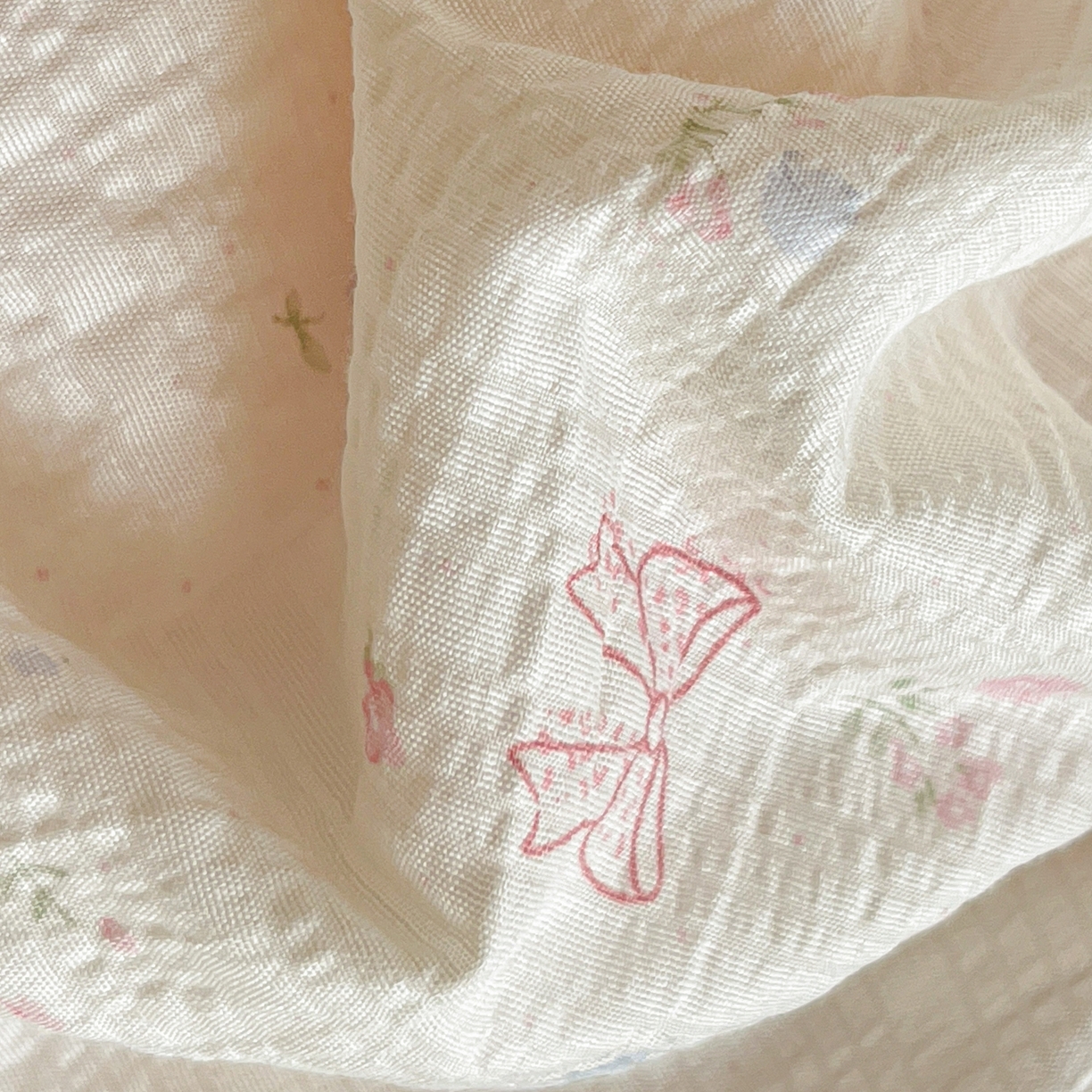 91家纺网 家纺一手货源 找家纺 （总）一比一家纺 2026新款泡芙纱简款夏被四件套