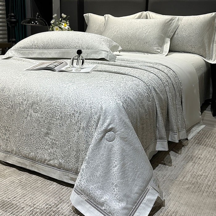 91家纺网 家纺一手货源 找家纺 （总）欧夏家纺 2026新款莱赛尔天丝雅麻大提花镂空夏被空调被夏凉被夏季薄被子直播供货外贸