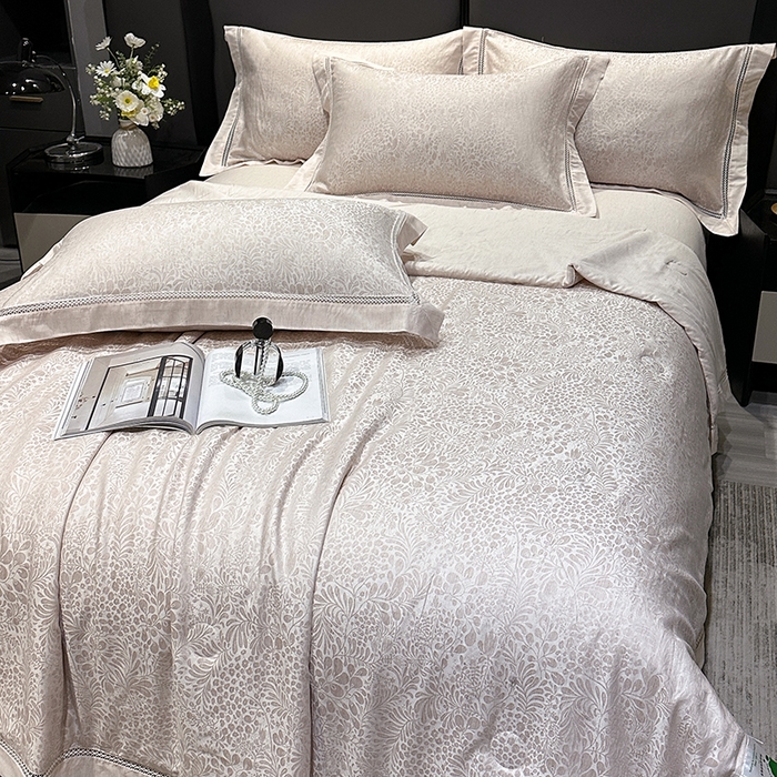 91家纺网 家纺一手货源 找家纺 欧夏家纺 2026新款莱赛尔天丝雅麻大提花镂空夏被空调被夏凉被夏季薄被子直播供货外贸 优雅玉