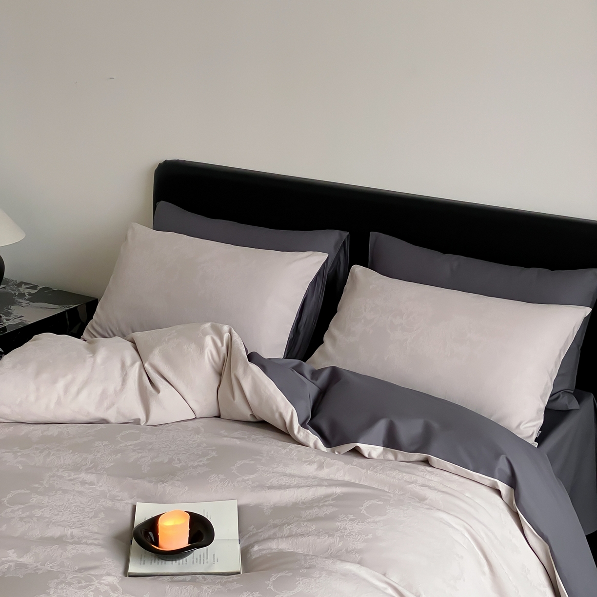 91家纺网 家纺一手货源 找家纺 玉宇阁家居 2026新款全棉纯棉40S大提花四件套 花织棉梦