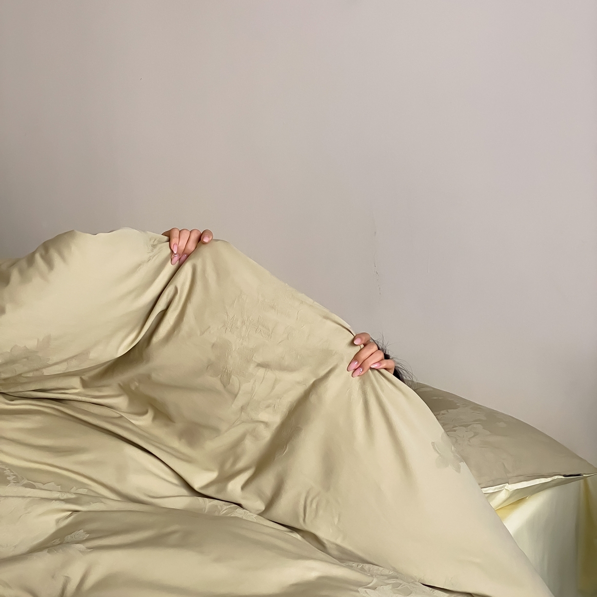 91家纺网 家纺一手货源 找家纺 玉宇阁家居 2026新款全棉纯棉40S大提花四件套 草木深