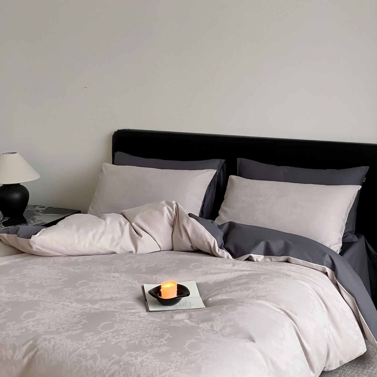 91家纺网 家纺一手货源 找家纺 玉宇阁家居 2026新款全棉纯棉40S大提花四件套 花织棉梦