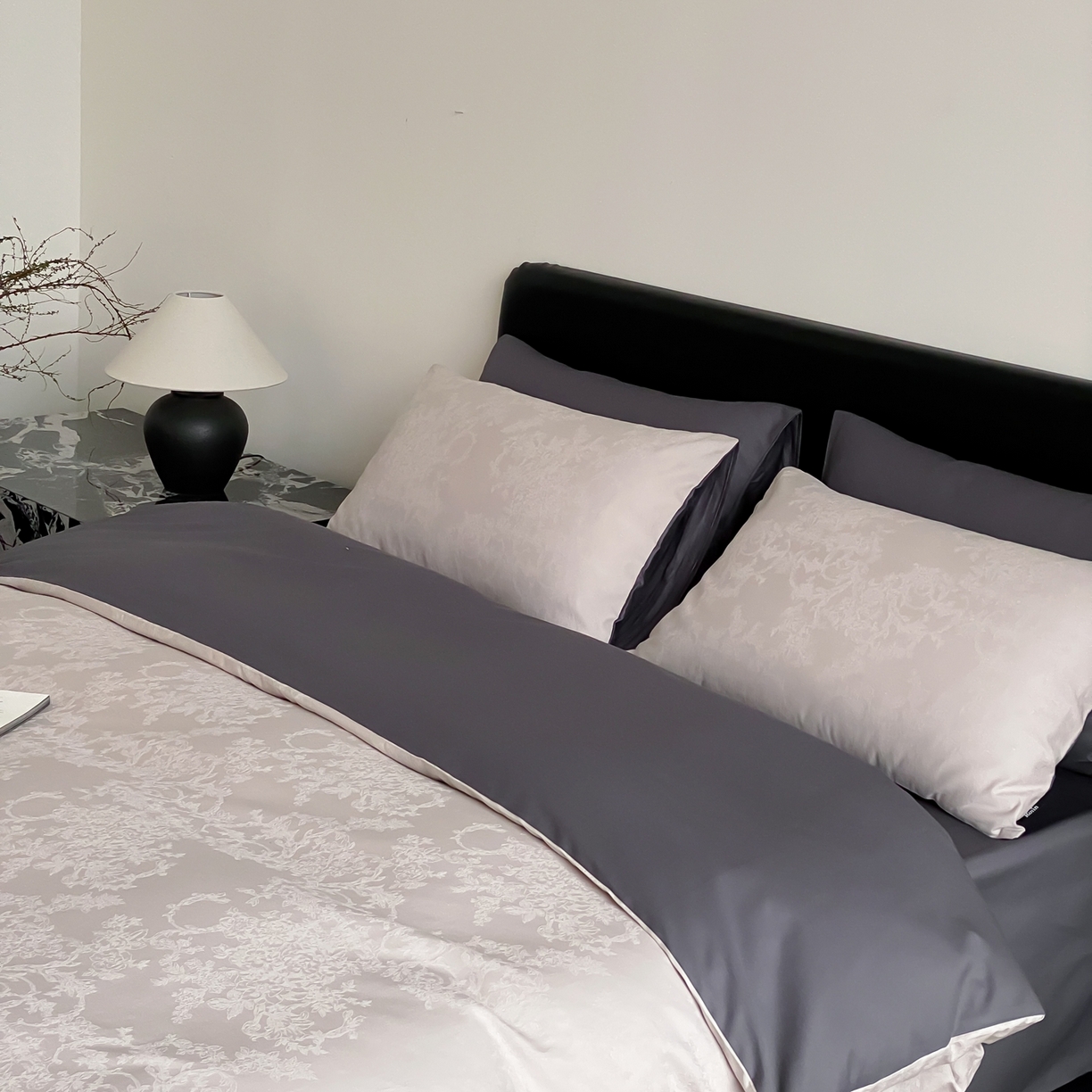 91家纺网 家纺一手货源 找家纺 玉宇阁家居 2026新款全棉纯棉40S大提花四件套 花织棉梦