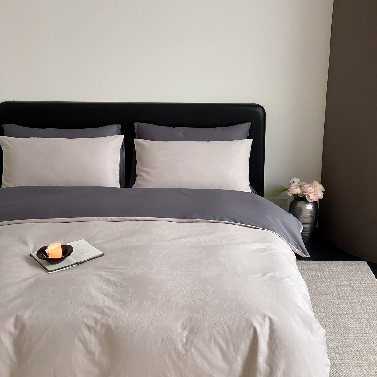 91家纺网 家纺一手货源 找家纺 玉宇阁家居 2026新款全棉纯棉40S大提花四件套 花织棉梦