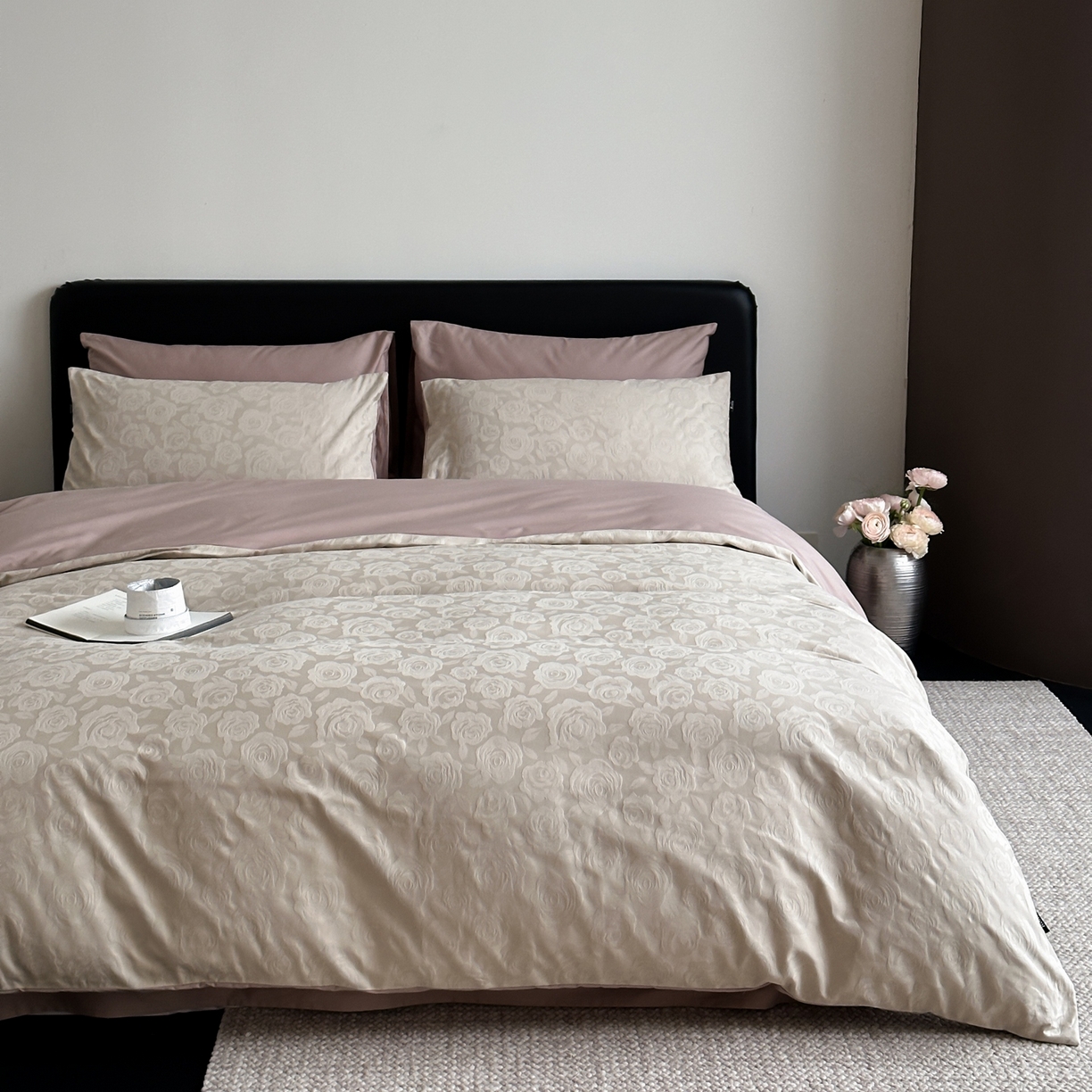 玉宇阁家居 2026新款全棉纯棉40S大提花四件套 漫-春和