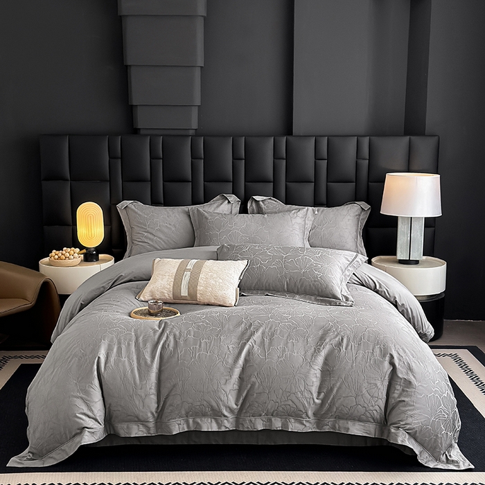 91家纺网 家纺一手货源 找家纺 （总）宏羽纺家纺 2026新款100S长绒棉浮雕提花居家四件套