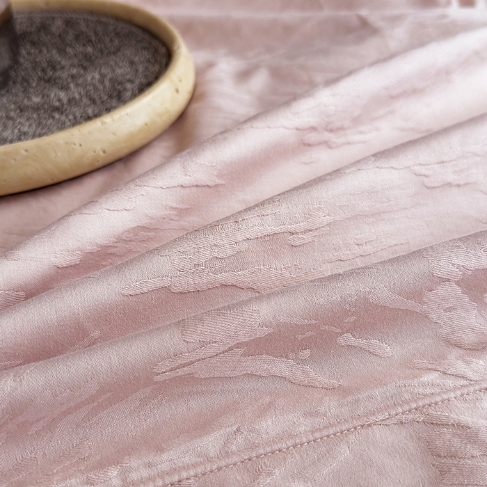 91家纺网 家纺一手货源 找家纺 宏羽纺家纺 2026新款100S长绒棉浮雕提花居家四件套 卡鲁-豆沙