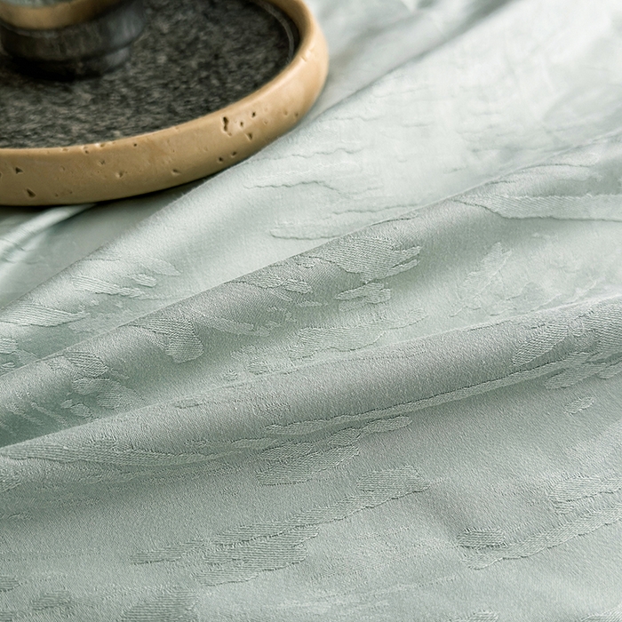 91家纺网 家纺一手货源 找家纺 宏羽纺家纺 2026新款100S长绒棉浮雕提花居家四件套 卡鲁-喜绿