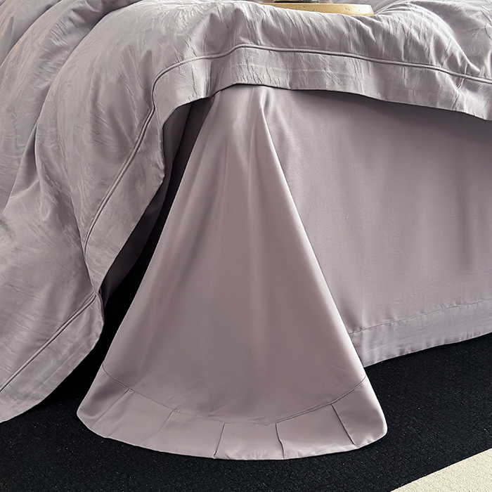 91家纺网 家纺一手货源 找家纺 宏羽纺家纺 2026新款100S长绒棉浮雕提花居家四件套 卡鲁-香芋紫