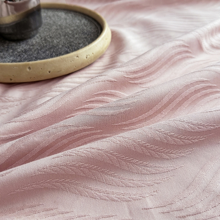 91家纺网 家纺一手货源 找家纺 宏羽纺家纺 2026新款100S长绒棉浮雕提花居家四件套 麦奢-豆沙