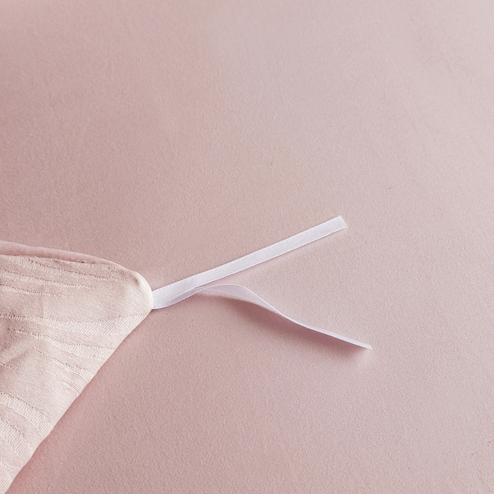 91家纺网 家纺一手货源 找家纺 宏羽纺家纺 2026新款100S长绒棉浮雕提花居家四件套 麦奢-豆沙