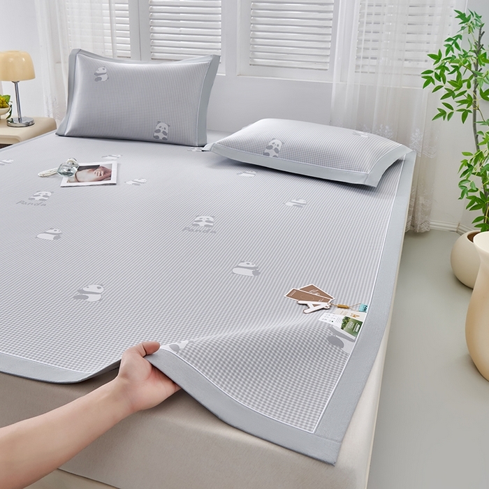 91家纺网 家纺一手货源 找家纺 小牛席业 2025新款经典款薄荷清香-双面席系列（纯藤席面））凉席藤席冰藤席竹席空调席草席冰丝席豆豆席乳胶席三 薄荷清香席-黄藤