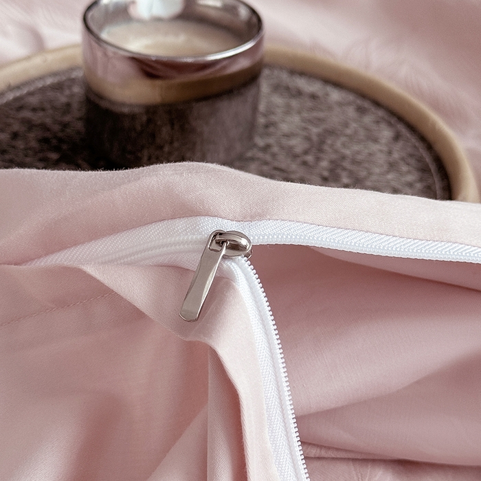 91家纺网 家纺一手货源 找家纺 宏羽纺家纺 2026新款100S长绒棉浮雕提花居家四件套 慕枝南下-豆沙