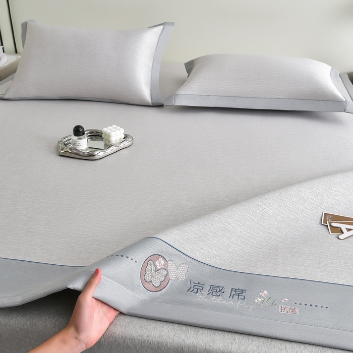 91家纺网 家纺一手货源 找家纺 小牛席业 2025新款经典款薄荷清香-双面席系列（纯藤席面））凉席藤席冰藤席竹席空调席草席冰丝席豆豆席乳胶席三 薄荷清香席-黄藤