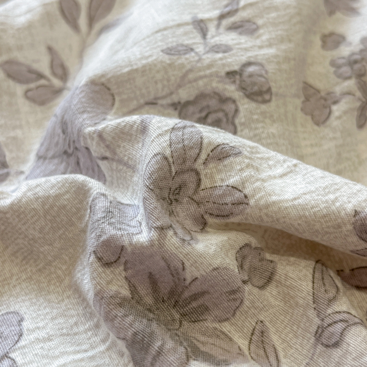 91家纺网 家纺一手货源 找家纺 蓝极人 2026新款原麻复古四件套 戴丽小姐-灰