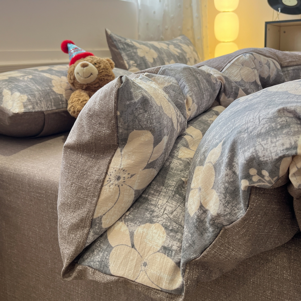 91家纺网 家纺一手货源 找家纺 蓝极人 2026新款原麻复古四件套 扶光