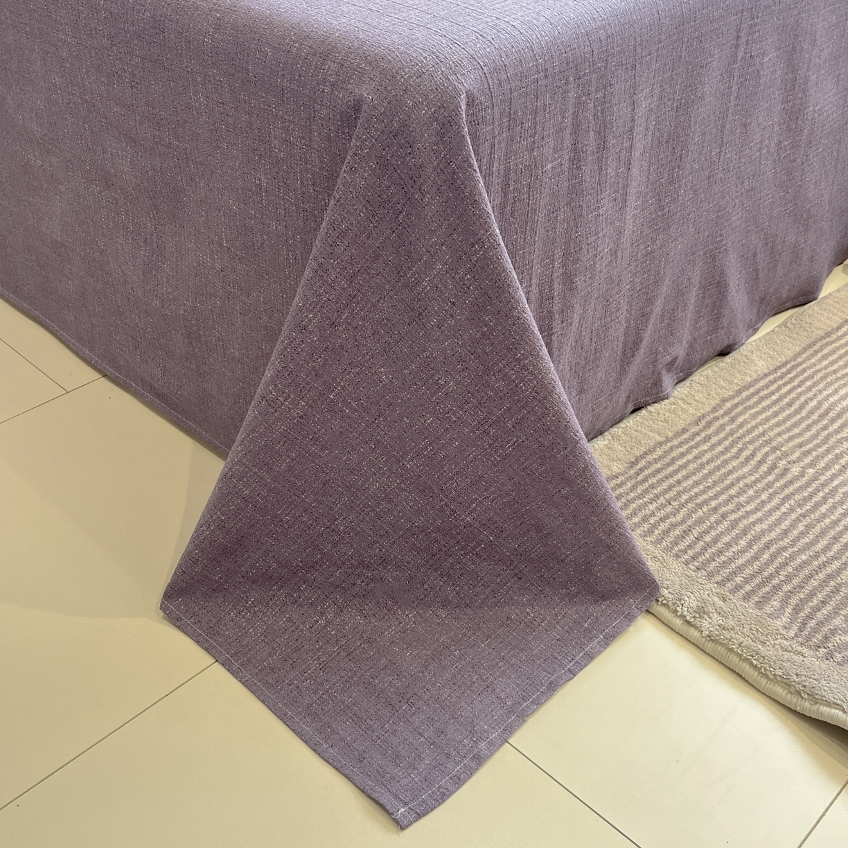 91家纺网 家纺一手货源 找家纺 蓝极人 2026新款原麻复古四件套 东方墨蓝