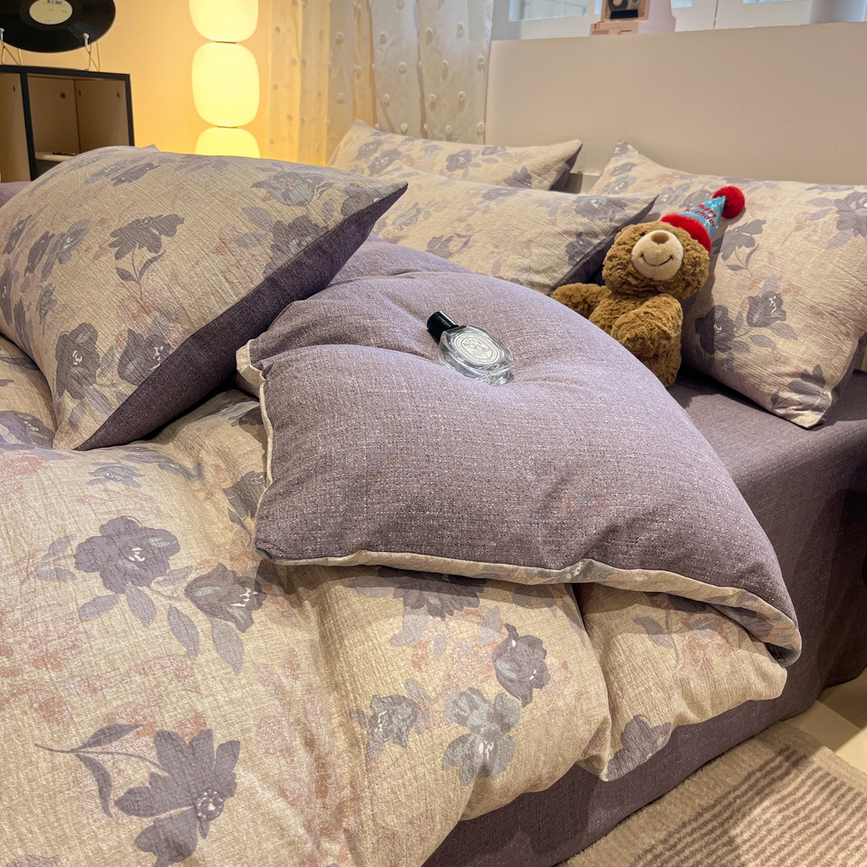 蓝极人 2026新款原麻复古四件套 东方墨蓝