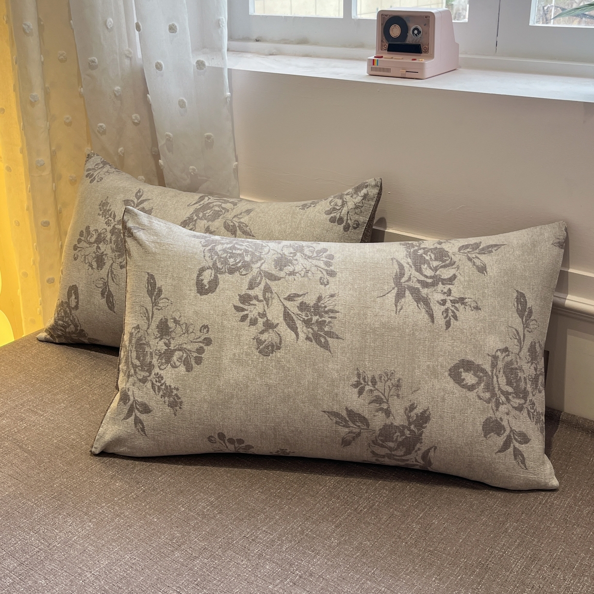 91家纺网 家纺一手货源 找家纺 蓝极人 2026新款原麻复古四件套 风木槿-咖