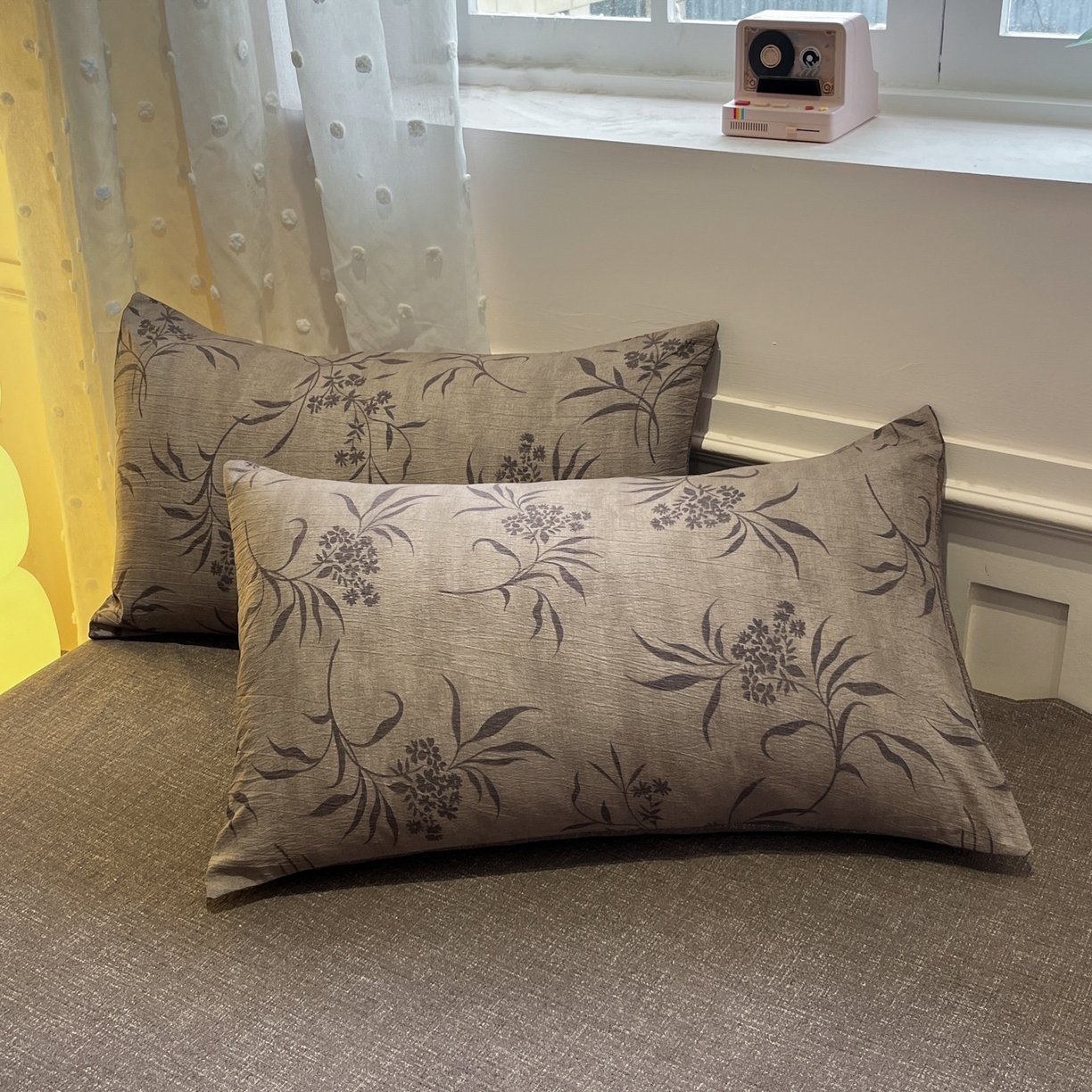 91家纺网 家纺一手货源 找家纺 蓝极人 2026新款原麻复古四件套 玉茗