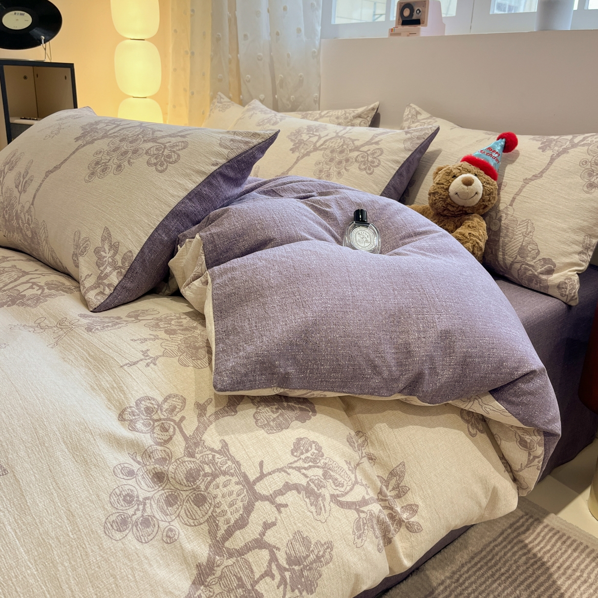 蓝极人 2026新款原麻复古四件套 砚秋