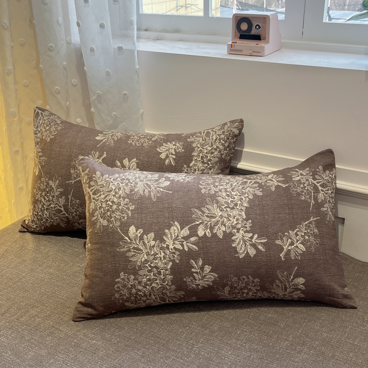 91家纺网 家纺一手货源 找家纺 蓝极人 2026新款原麻复古四件套 锦瑟