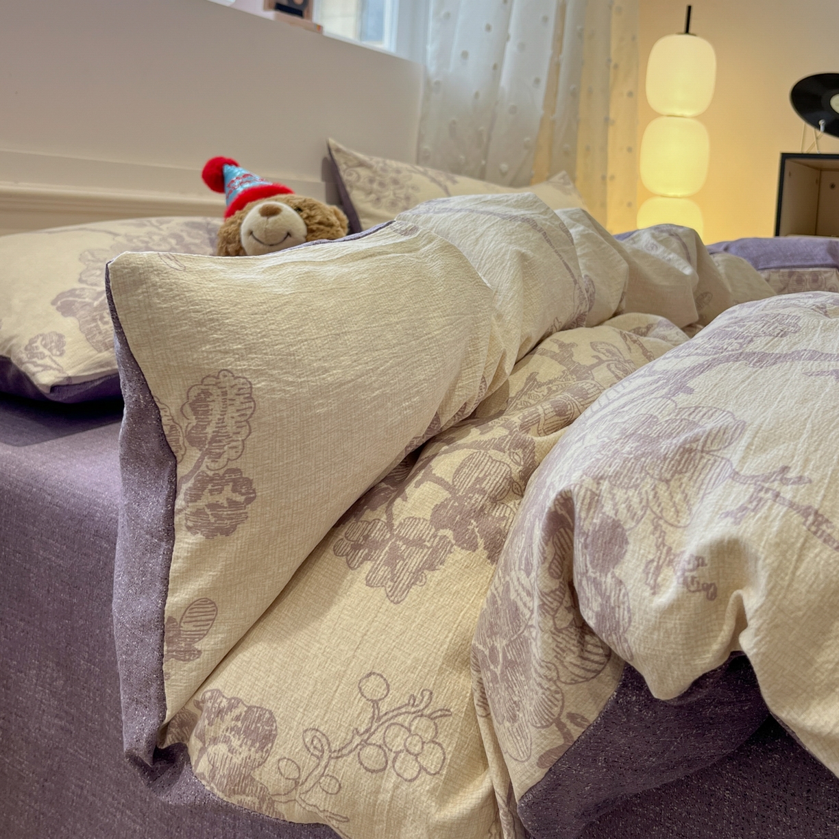 91家纺网 家纺一手货源 找家纺 蓝极人 2026新款原麻复古四件套 砚秋