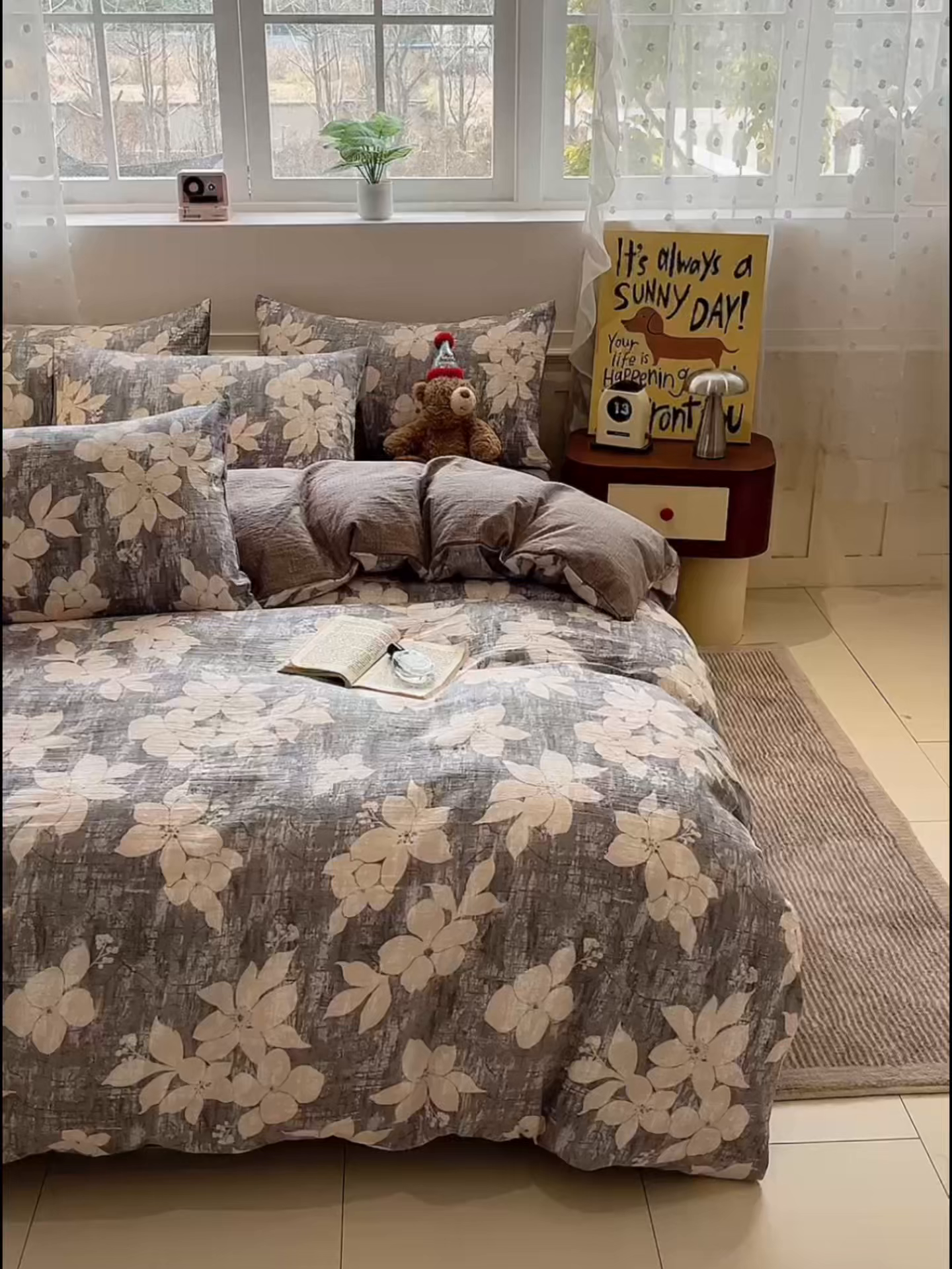 91家纺网 家纺一手货源 找家纺 蓝极人 2026新款原麻复古四件套 扶光