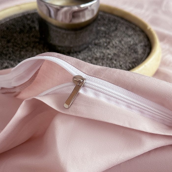 91家纺网 家纺一手货源 找家纺 宏羽纺家纺 2026新款100S长绒棉浮雕提花居家四件套 叶纷-豆沙