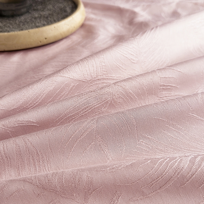 91家纺网 家纺一手货源 找家纺 宏羽纺家纺 2026新款100S长绒棉浮雕提花居家四件套 叶纷-豆沙