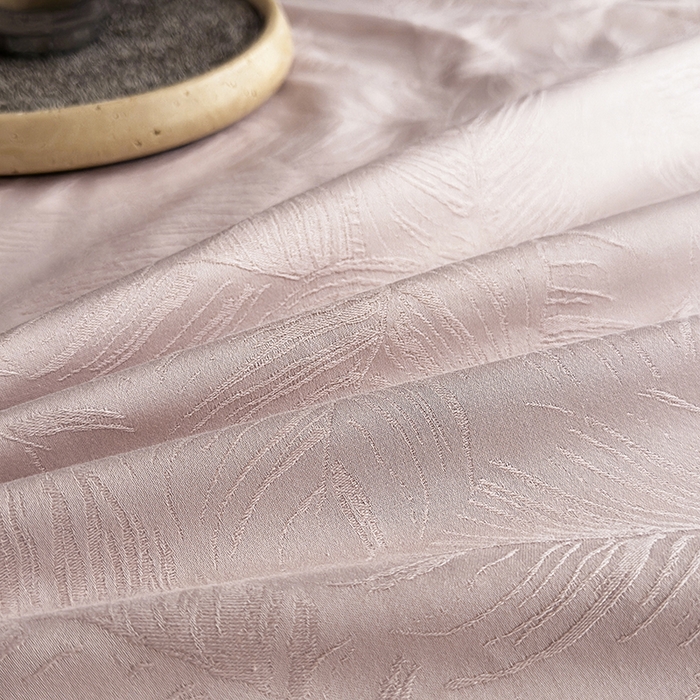 91家纺网 家纺一手货源 找家纺 宏羽纺家纺 2026新款100S长绒棉浮雕提花居家四件套 叶纷-粉金