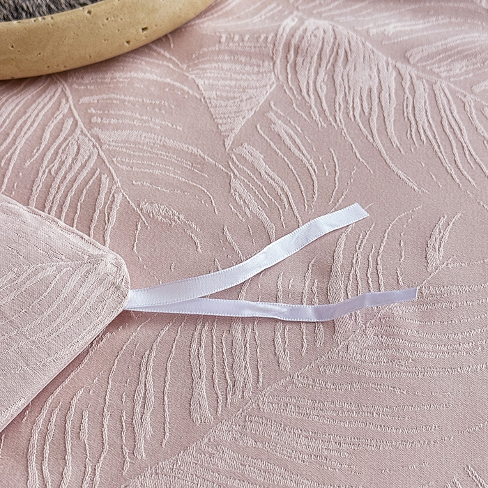 91家纺网 家纺一手货源 找家纺 宏羽纺家纺 2026新款100S长绒棉浮雕提花居家四件套 叶纷-粉金