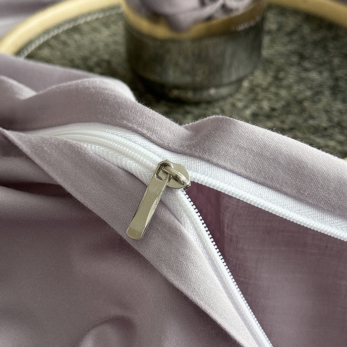 91家纺网 家纺一手货源 找家纺 宏羽纺家纺 2026新款100S长绒棉浮雕提花居家四件套 叶纷-香芋紫