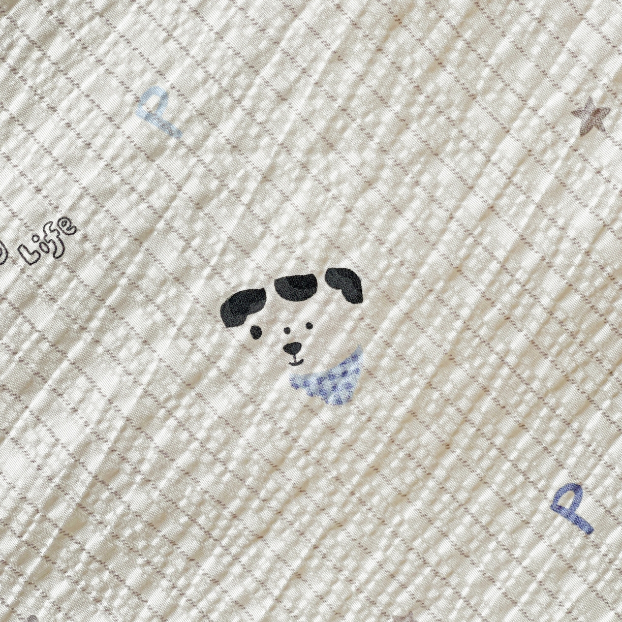 91家纺网 家纺一手货源 找家纺 一比一家纺 2026新款泡芙纱简款夏被四件套 星星狗