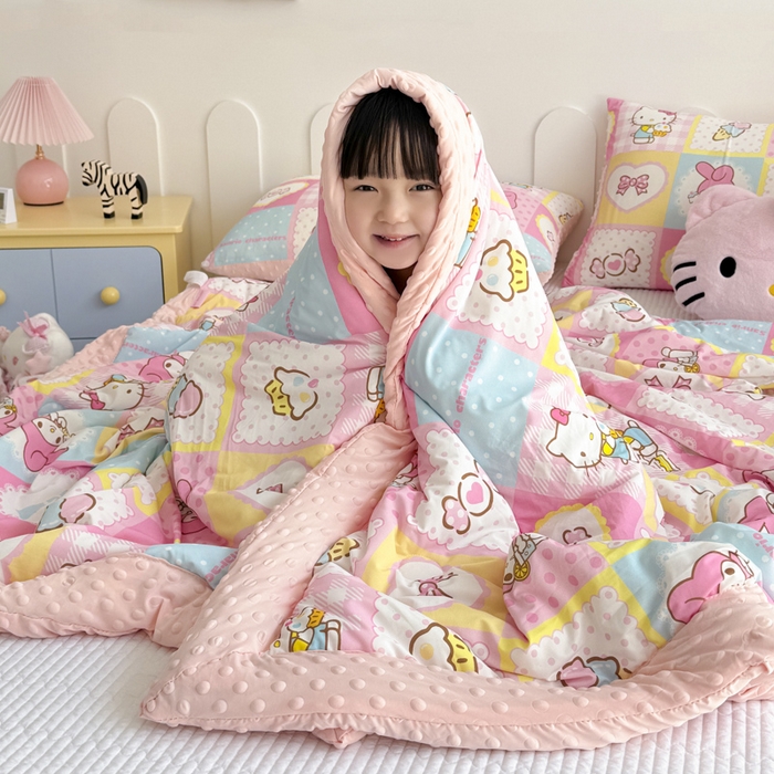 91家纺网 家纺一手货源 找家纺 （总）花满路 2026新款儿童有氨凉感丝夏被夏凉被空调被