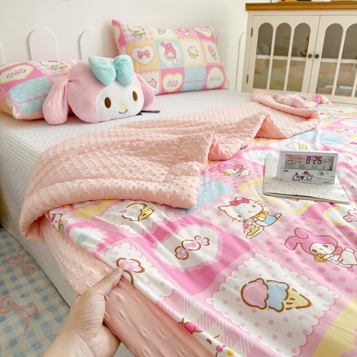 91家纺网 家纺一手货源 找家纺 （总）花满路 2026新款儿童有氨凉感丝夏被夏凉被空调被