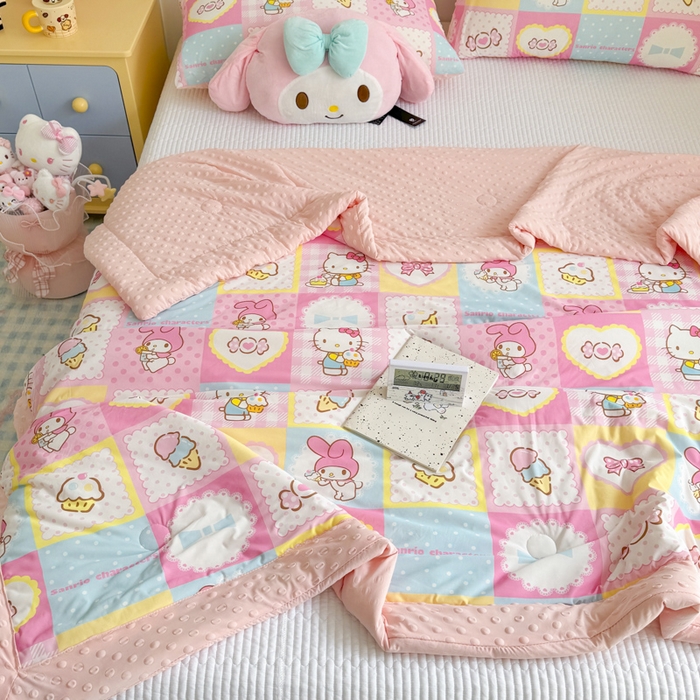 91家纺网 家纺一手货源 找家纺 （总）花满路 2026新款儿童有氨凉感丝夏被夏凉被空调被