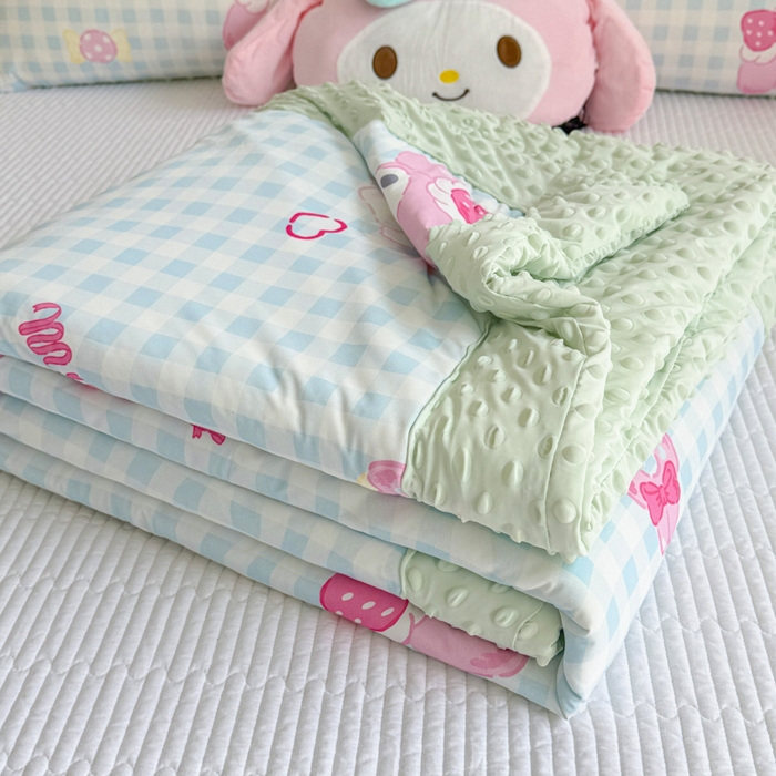 花满路 2026新款儿童有氨凉感丝夏被夏凉被空调被 草莓美乐蒂