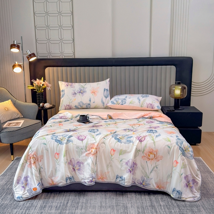 91家纺网 家纺一手货源 找家纺 （总）花满路 2026新款成人夏被